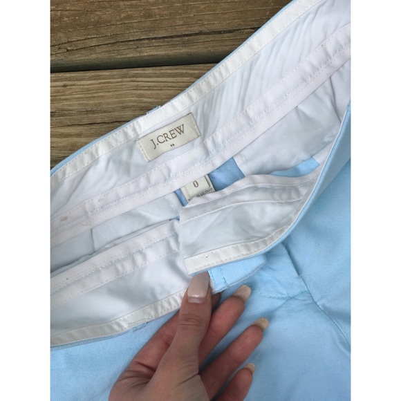 ⚡️J.CREW | 100% Blue Cotton Oxford Shorts - Picture 3 of 4